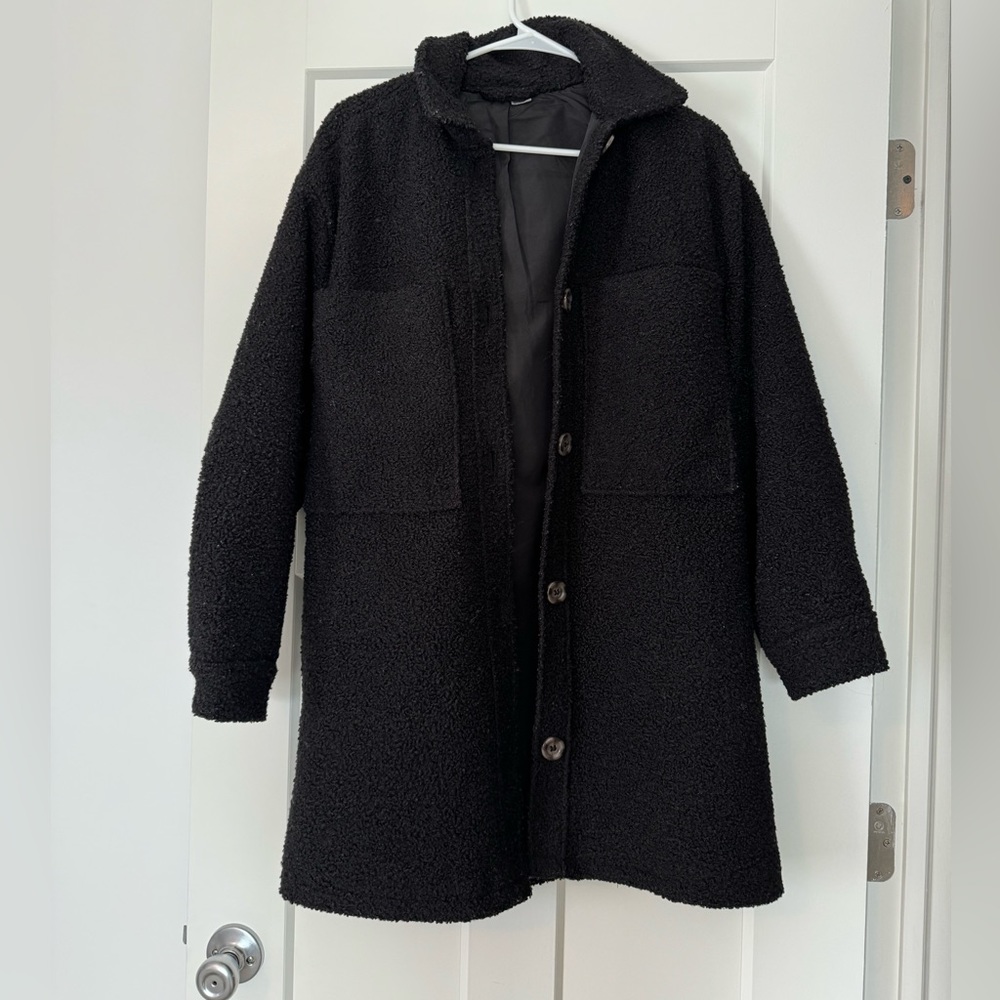 H&M Sherpa oversized shacket
